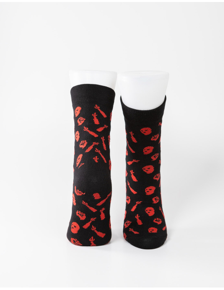 Riot - Mob Action - Socks - Black/Red