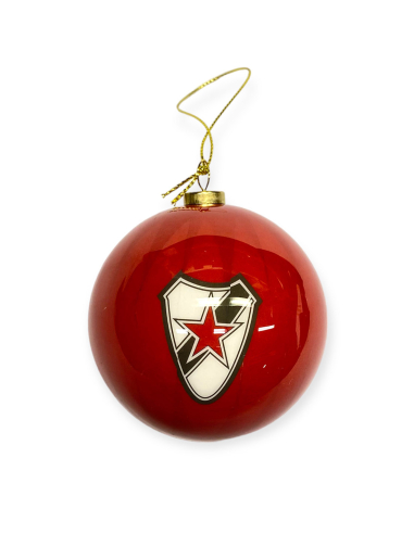Roter Stern Leipzig - Weihnachtsbaumkugel - Red