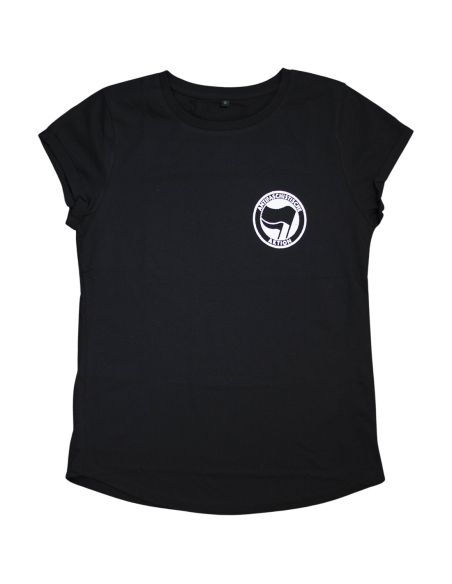 Wer gegen Nazis kämpft... - No Borders - T-Shirt tailliert -