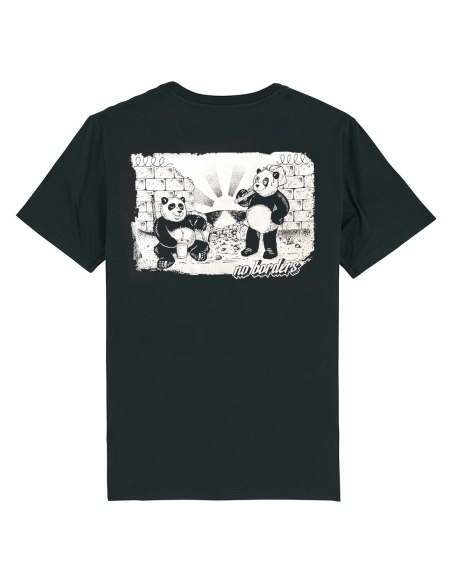 Panda - No Borders - T-Shirt - Black