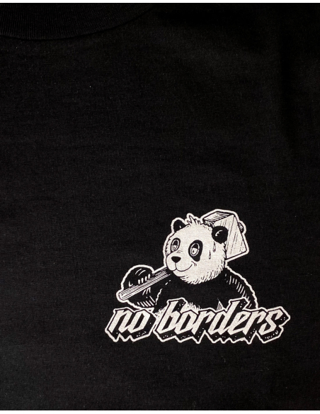 Panda - No Borders - T-Shirt - Black
