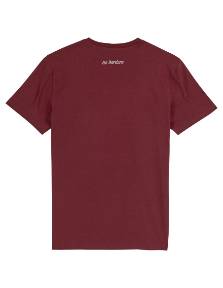 No Borders Cockatoo - T-Shirt - Burgundy