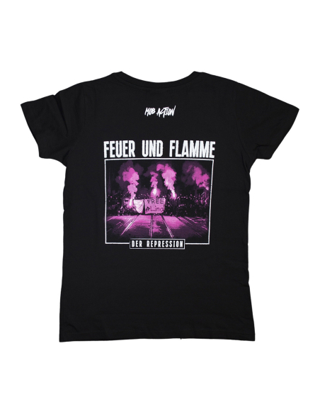 Free Lina - Mob Action - SOLI T-Shirt fitted - Black