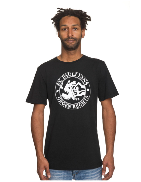 St. Pauli - T-Shirt - Gegen Rechts - Black