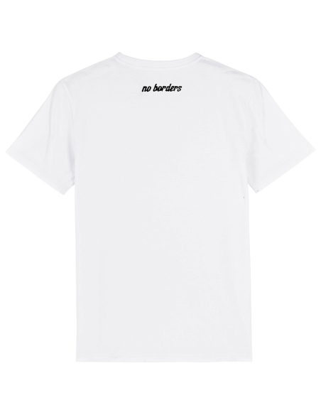 Kein Mensch ist illegal - No Borders - T-Shirt - White/Black