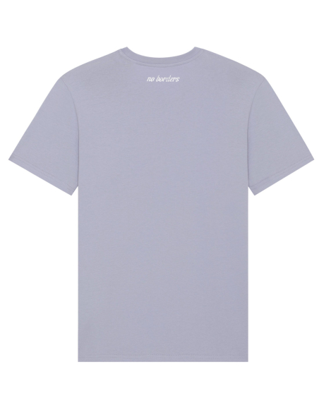 Kein Mensch ist illegal - No Borders - T-Shirt - Lavender