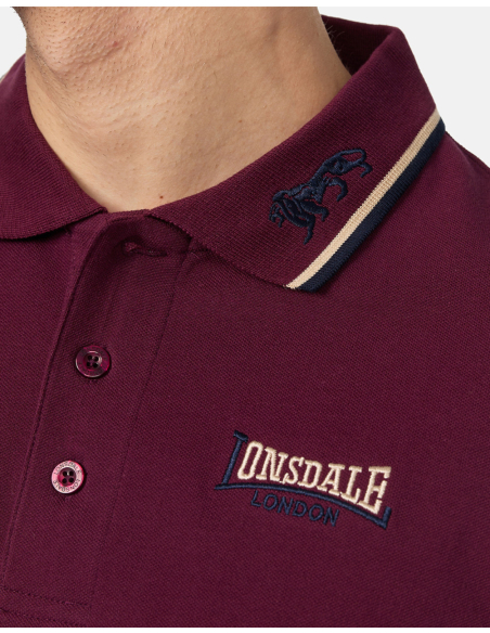 Lonsdale - Polo - Lion - Oxblood