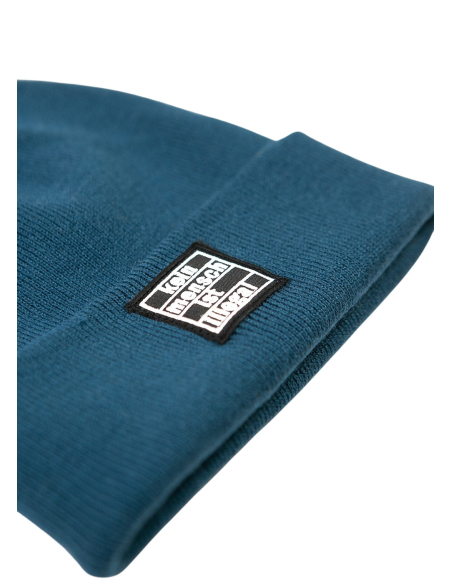Kein Mensch ist illegal - Winter Hat - Petrol - Detail
