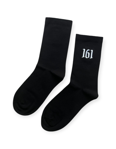 161 - Socken - Sticklogo - Schwarz 161 - Socken - Sticklogo - Schwarz
