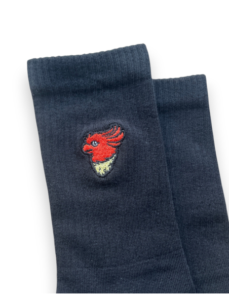 No Borders Kakadu - Socken - Sticklogo - Schwarz