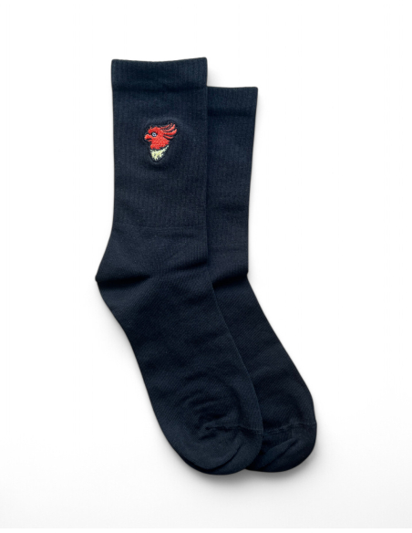 No Borders Kakadu - Socken - Sticklogo - Schwarz