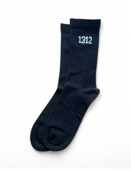1312 - Socken - Sticklogo - Schwarz