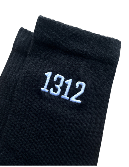 1312 - Socken - Sticklogo - Schwarz