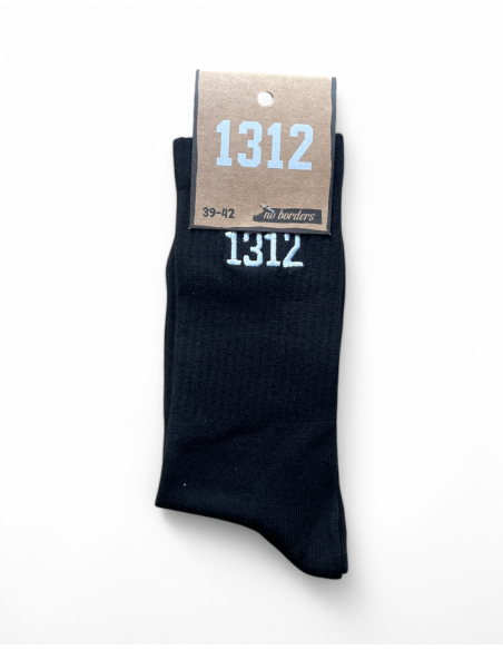 1312 - Socken - Sticklogo - Schwarz