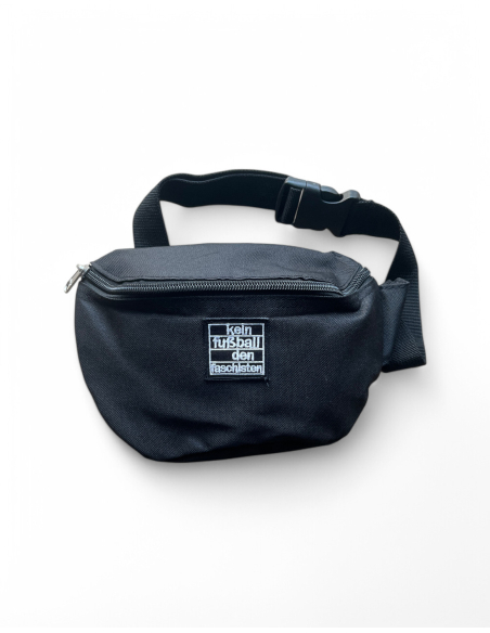 Kein Fußball den Faschisten - No Borders - Hip Bag - Black