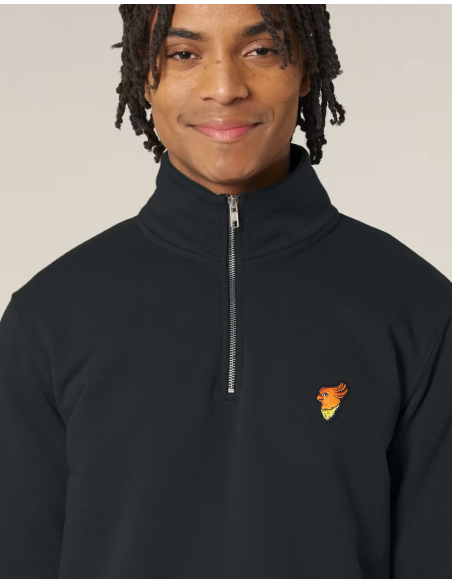 No Borders Kakadu - Half Zip - Schwarz