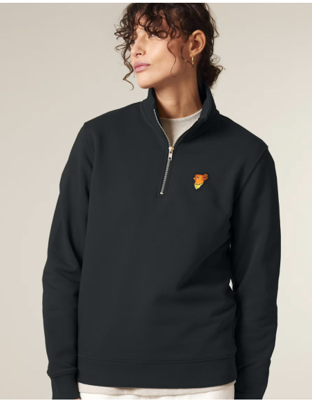 No Borders Kakadu - Half Zip - Schwarz