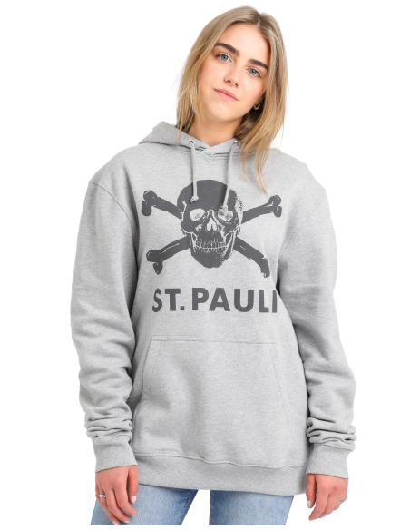 St. Pauli - Hoodie - Totenkopf - Grau St. Pauli - Hoodie - Totenkopf - Grau