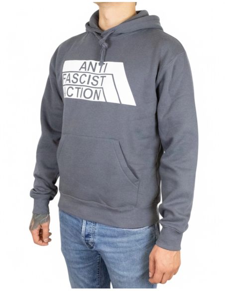Anti Fascist Action - Hoodie - True Rebel - Convoy Grey