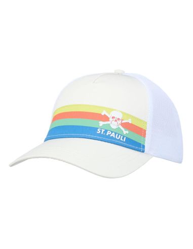 St. Pauli - Cap - Rainbow Summer - Weiß - Vorderseite