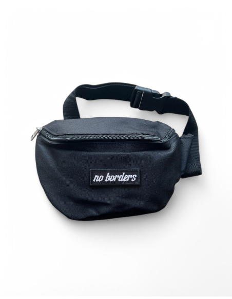 No Borders - Bauchtasche - Lettering - Schwarz