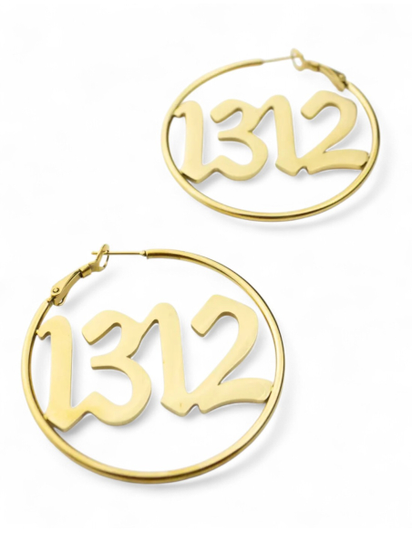 1312 - Ohrringe - Sixblox - Gold 1312 - Ohrringe - Sixblox - Gold