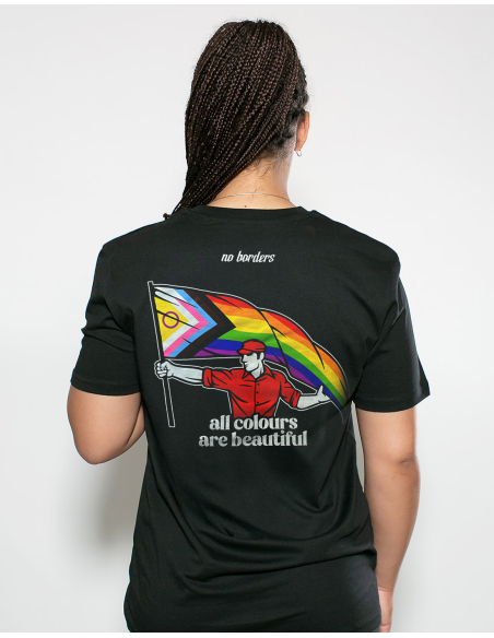 All Colours Are Beautiful Flag - T-Shirt - Schwarz