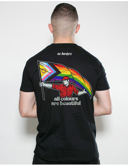 All Colours Are Beautiful Flag - T-Shirt - Schwarz