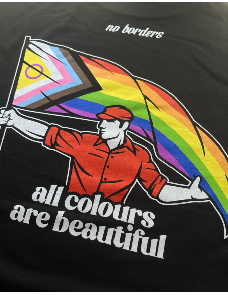 All Colours Are Beautiful Flag - T-Shirt - Schwarz
