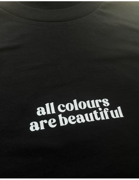 All Colours Are Beautiful Flag - T-Shirt - Schwarz