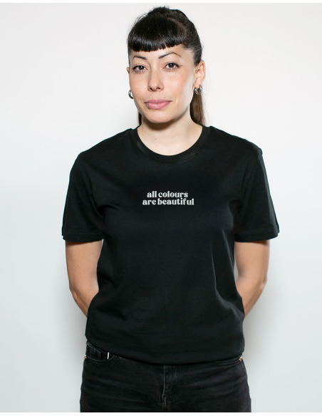 All Colours Are Beautiful Flag - T-Shirt - Schwarz