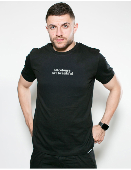 All Colours Are Beautiful Flag - T-Shirt - Schwarz