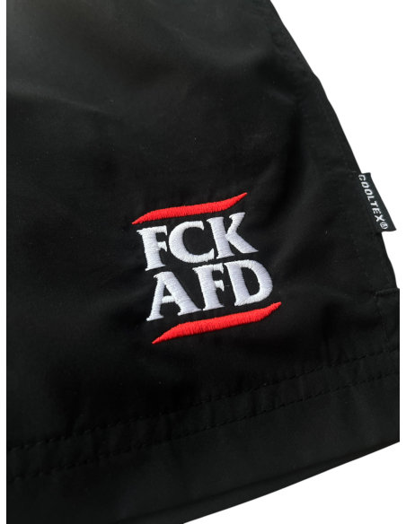 FCK AFD - Active Shorts - Schwarz - Detail Stick - 2