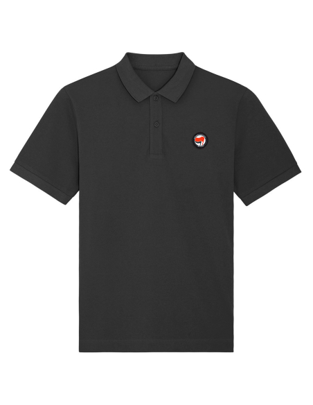 Siamo Tutti Antifascisti - No Borders - Polo - Black Siamo Tutti Antifascisti - No Borders - Polo - Black