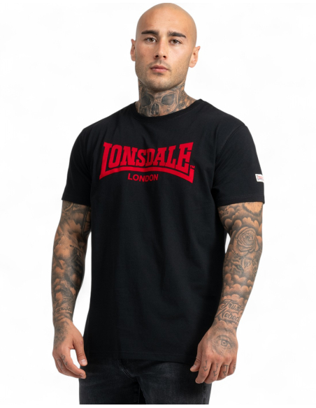 Lonsdale - T-Shirt - One Tone - Schwarz - Front