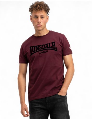 Lonsdale - T-Shirt - One Tone - Weinrot