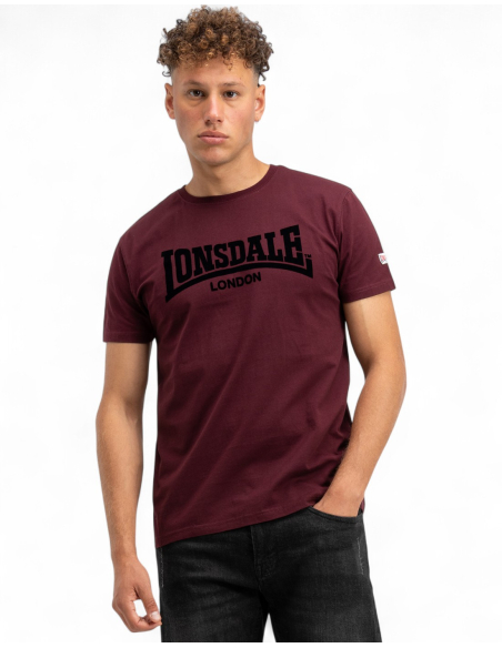 Lonsdale - T-Shirt - One Tone - Weinrot