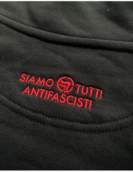 Siamo Tutti Antifascisti - Half Zip - Mob Action - Schwarz - Detail 2