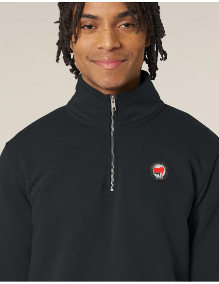 Siamo Tutti Antifascisti - Half Zip - Mob Action - Schwarz
