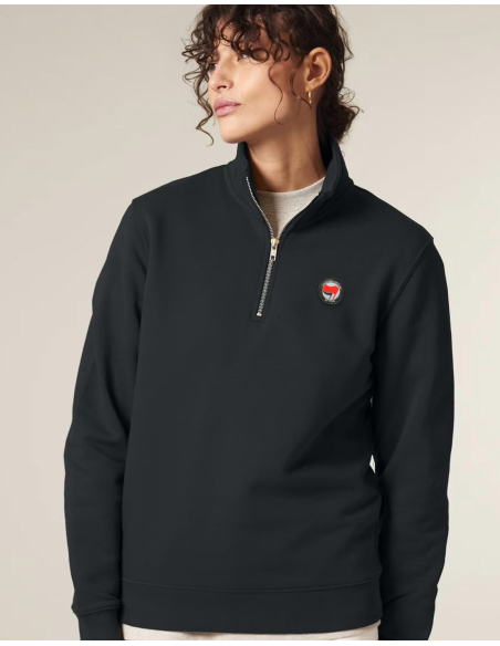 Siamo Tutti Antifascisti - Half Zip - Mob Action - Schwarz