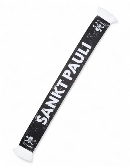 St. Pauli - Seidenschal - Totenkopf - schwarz