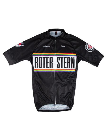 Roter Stern Leipzig - Bike Jersey Short Sleeve - Black/Rainbow Roter Stern Leipzig - Bike Jersey Short Sleeve - Black/Rainbow