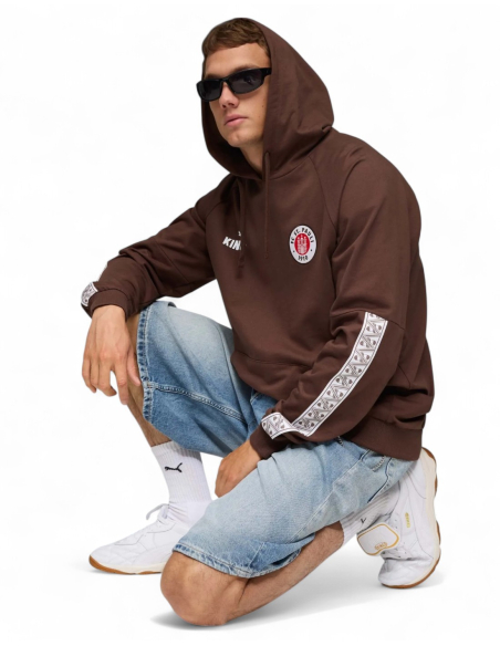 St. Pauli - Hoodie - Puma "King" - Braun - Side St. Pauli - Hoodie - Puma "King" - Braun - Side