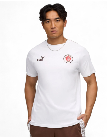 St. Pauli - T-Shirt - Puma "King" - Weiß Front blanko