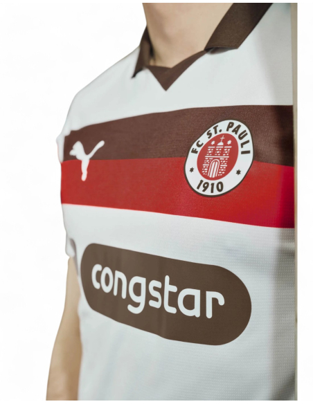 St. Pauli - Trikot - Auswärts 2025-26 - Puma - Front - Detail St. Pauli - Trikot - Auswärts 2025-26 - Puma - Front - Detail