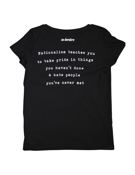 Nationalism Sucks - No Borders - T-Shirt fitted - Black