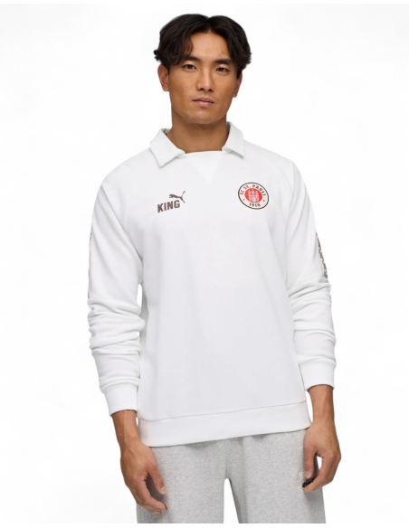 St. Pauli - Sweatshirt - Puma "King" - Weiß
