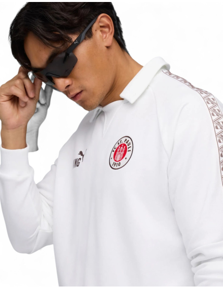 St. Pauli - Sweatshirt - Puma "King" - Weiß St. Pauli - Sweatshirt - Puma "King" - Weiß