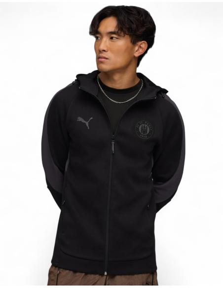 St. Pauli - Kapuzenjacke - Puma "Staff" - Schwarz - Front