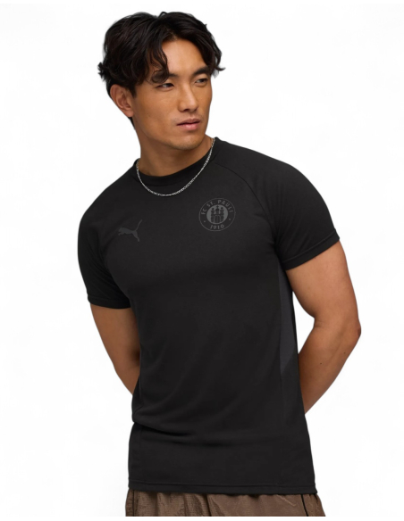 St. Pauli - T-Shirt - Puma "Staff" - Schwarz - Front - Model